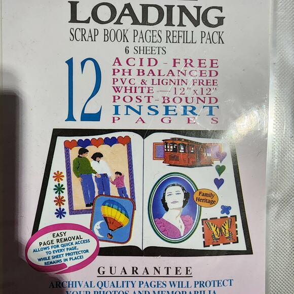 The Memory Collection Top Loading Scrap Book Pgs, 12 x 12-12 pages - Picture 3 of 4